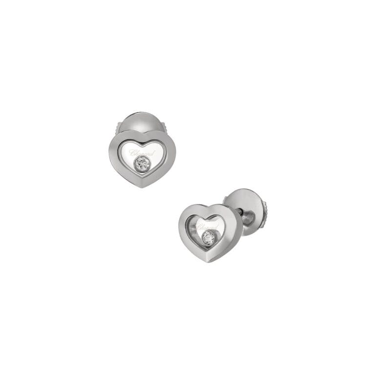 Chopard Happy Diamonds Icons Heart oorknoppen witgoud met diamant - undefined - #2