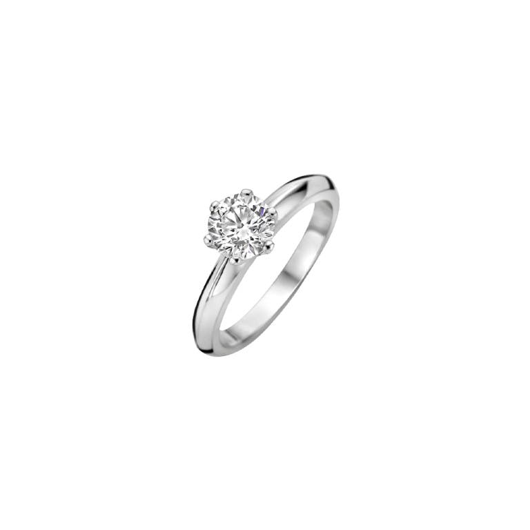 witgoud solitair ring met diamant SC Highlights Diamonds - #1