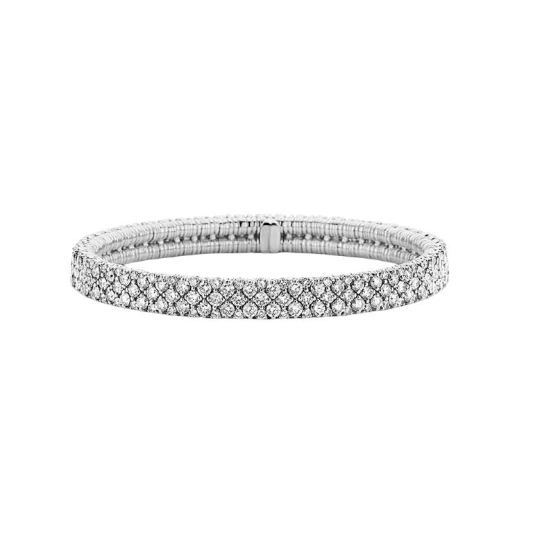 witgoud flexibele armband met diamant SC Highlights Diamonds - #1