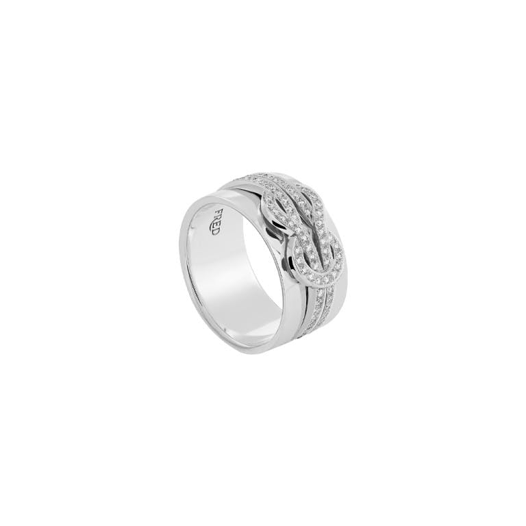 Fred Chance Infinie ring witgoud met diamant