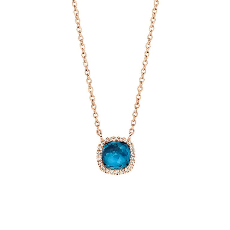 Tirisi Jewelry Milano Sweeties collier met hanger entourage roodgoud met diamant - undefined - #2