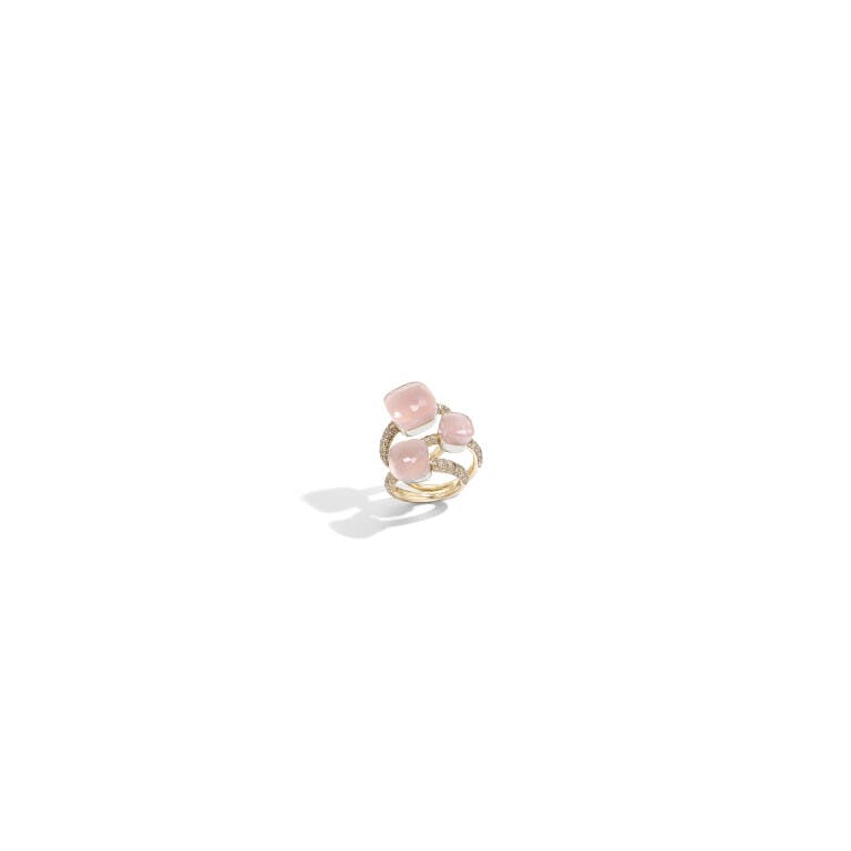 Pomellato Nudo ring rosé/wit goud met diamant - undefined - #2