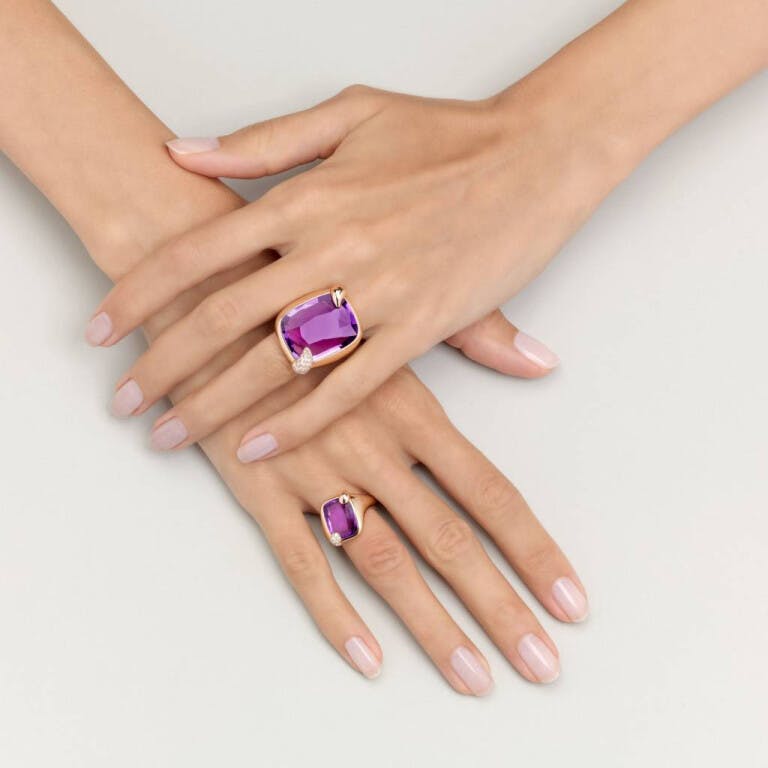 Pomellato Ritratto ring roodgoud met diamant - undefined - #2
