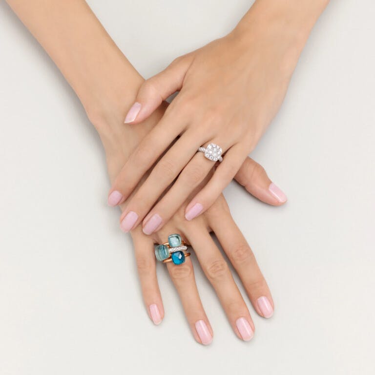 Pomellato Nudo Diamonds ring rosé/wit goud met diamant - undefined - #4