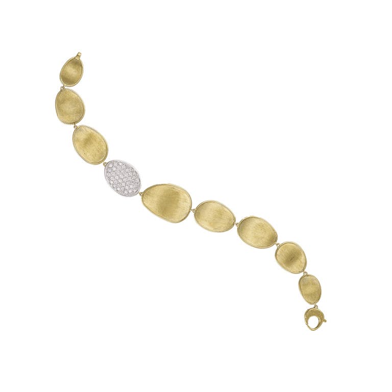 Marco Bicego Lunaria armband geel/wit goud met diamant