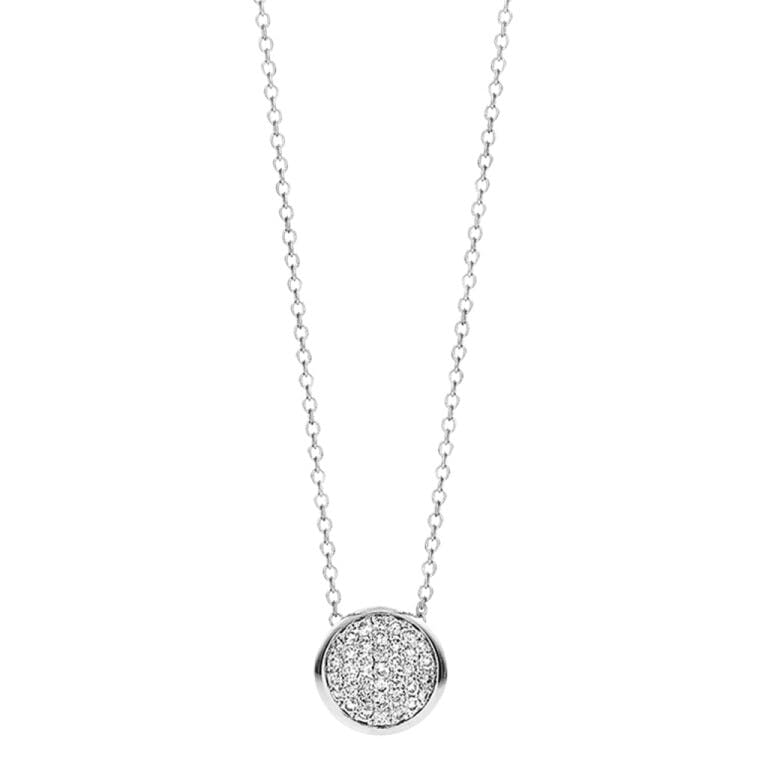 Tirisi Jewelry Amsterdam collier met hanger witgoud met diamant