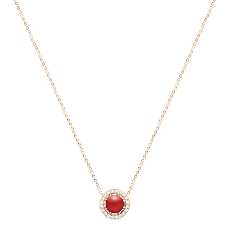 Piaget Possession collier met hanger roodgoud met diamant