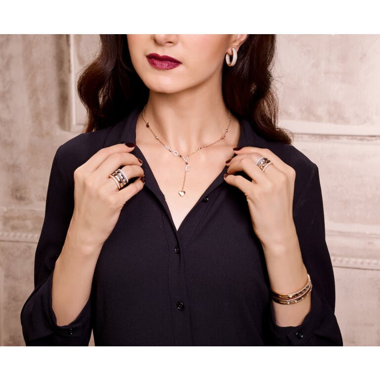 Tirisi Jewelry Monte Carlo collier rosé/wit goud met diamant - undefined - #2