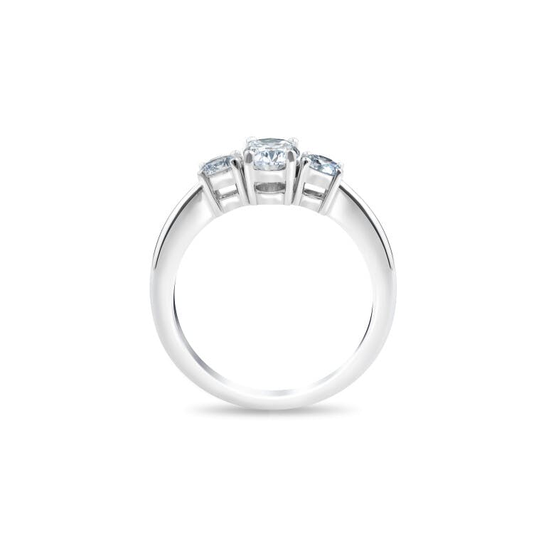 Royal Asscher Eulalia ring witgoud met diamant - undefined - #2