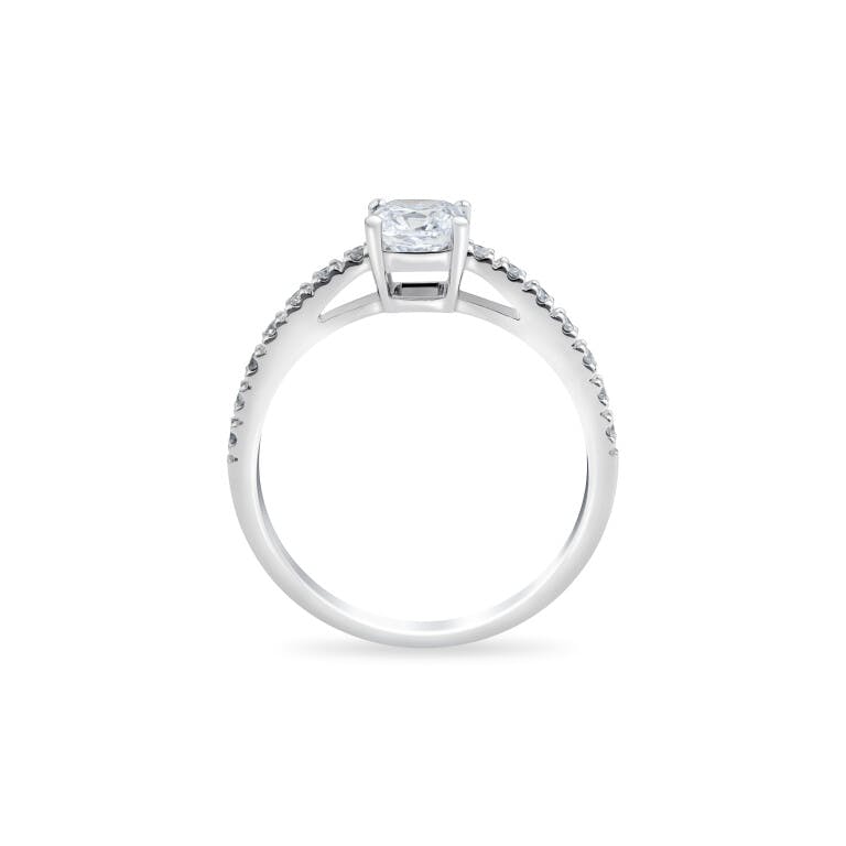 Royal Asscher Elissa ring witgoud met diamant - undefined - #2