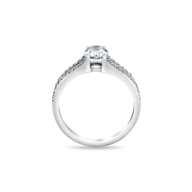 Royal Asscher Mariana ring witgoud met diamant - undefined - #2