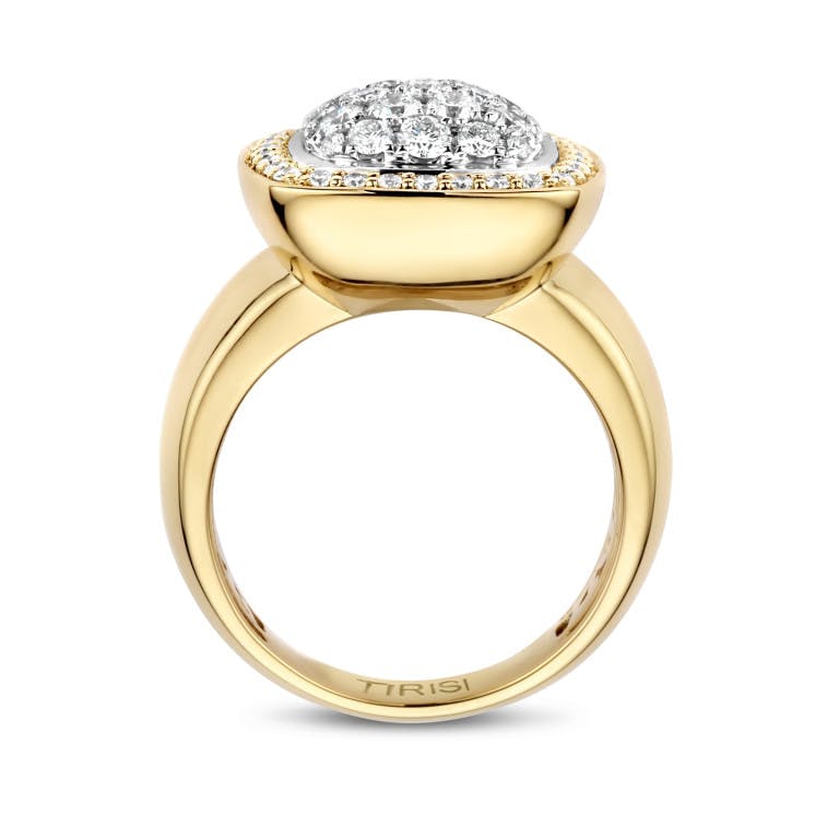 Tirisi Jewelry Milano Exclusive ring geel/wit goud met diamant - undefined - #2