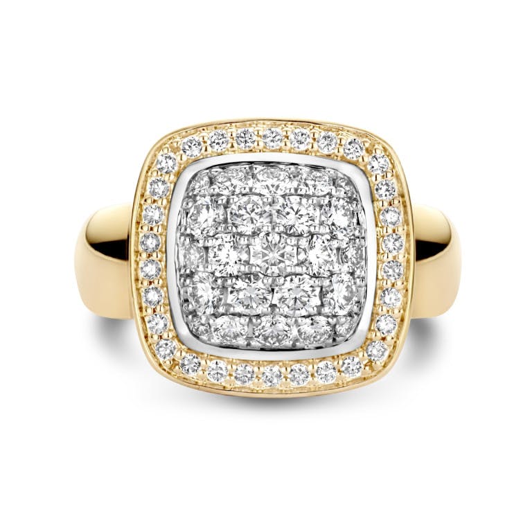 Tirisi Jewelry Milano Exclusive ring geel/wit goud met diamant - undefined - #3