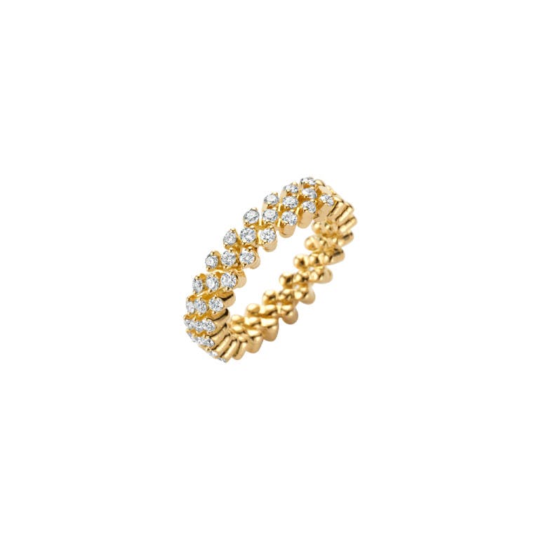 Serafino Consoli Brevetto Classic flexibele ring geelgoud met diamant - undefined - #1
