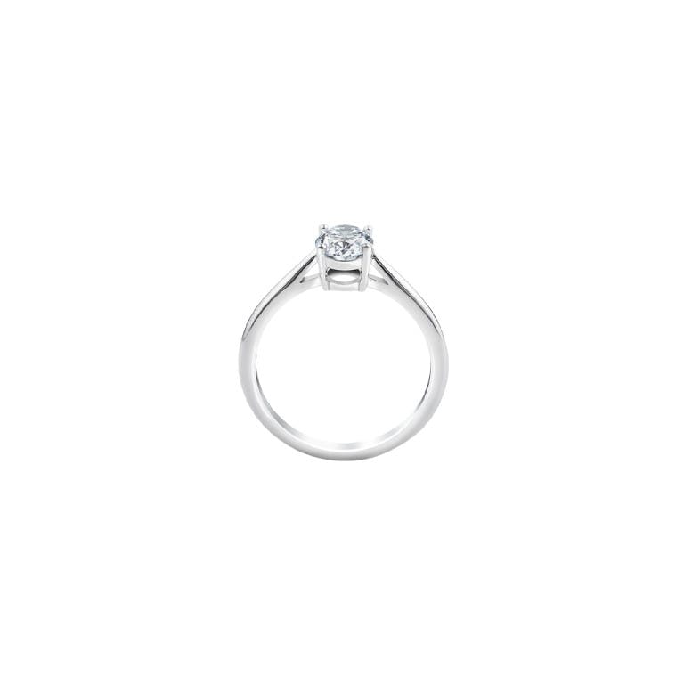 Royal Asscher Faustina solitair ring witgoud met diamant - undefined - #1