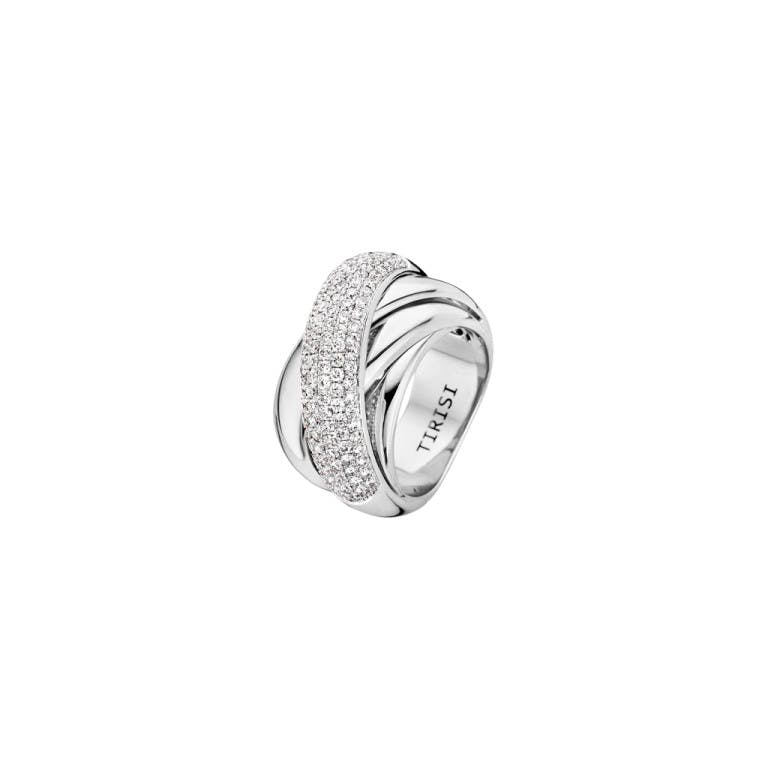 Tirisi Jewelry Amsterdam ring witgoud met diamant