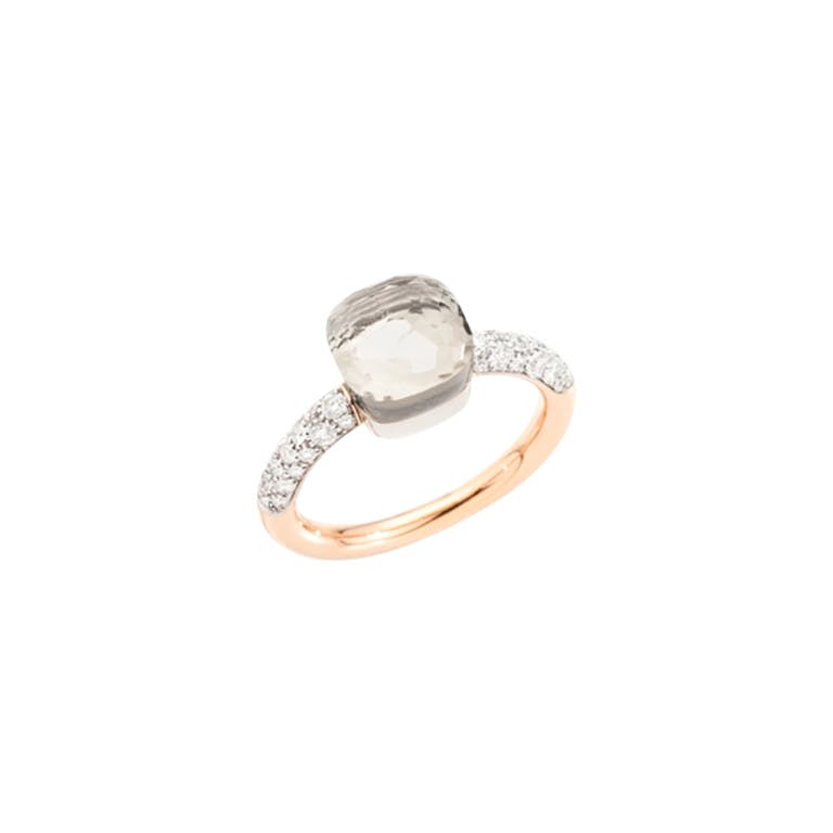 Pomellato Nudo Petit Petit ring rosé/wit goud met diamant - undefined - #1