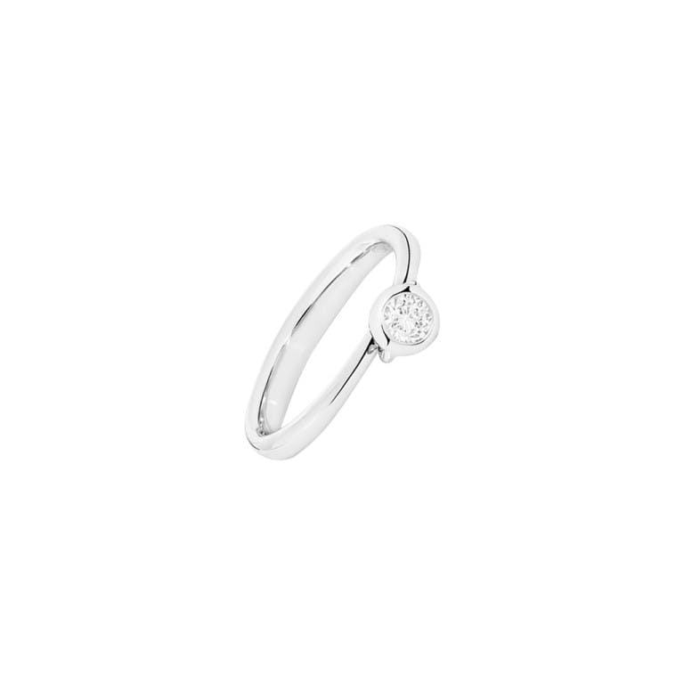 Tamara Comolli Bouton ring witgoud met diamant - undefined - #1
