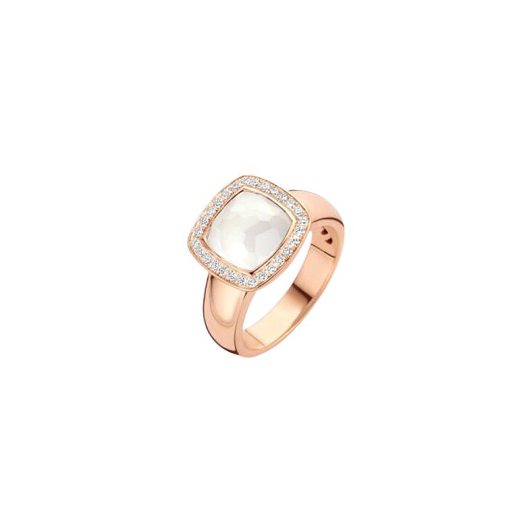 Tirisi Jewelry Milano Tre ring geelgoud met diamant