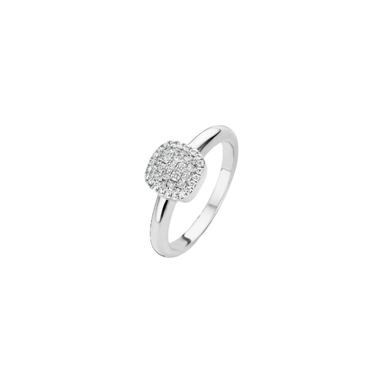 Tirisi Jewelry Milano Sweeties entourage ring witgoud met diamant