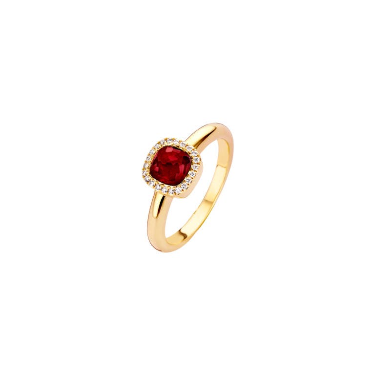 Tirisi Jewelry Milano Sweeties entourage ring geelgoud met diamant
