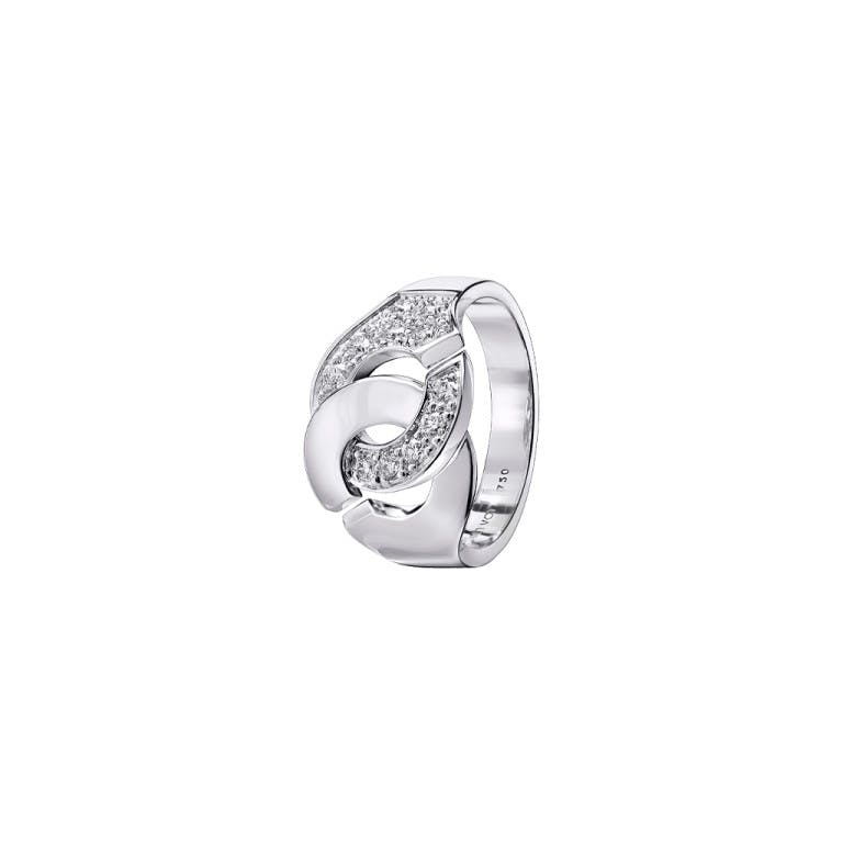 dinh van Menottes ring witgoud met diamant - undefined - #1
