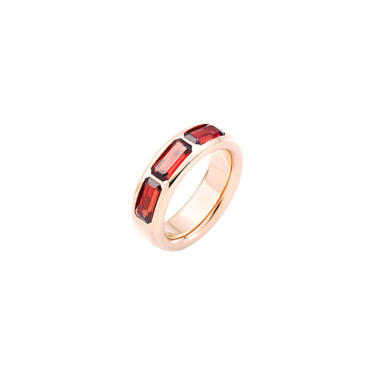 Pomellato Iconica ring roodgoud met Granaat