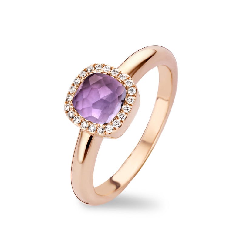 Tirisi Jewelry Milano Sweeties entourage ring roodgoud met diamant - undefined - #2