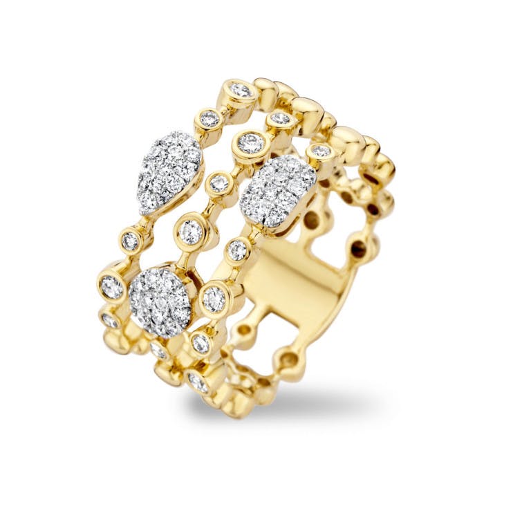 Tirisi Jewelry Venice ring geelgoud met diamant