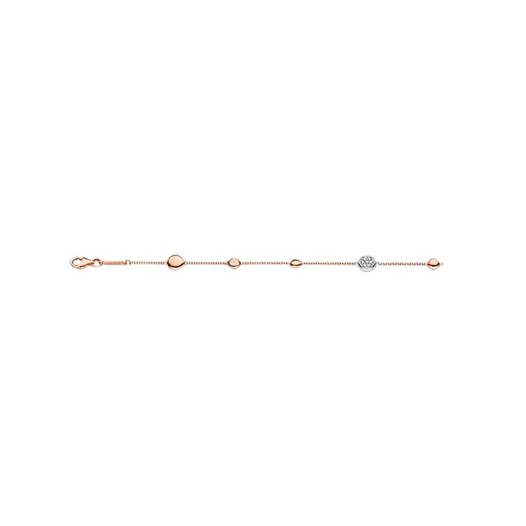 Tirisi Jewelry Venice armband rosé/wit goud met diamant