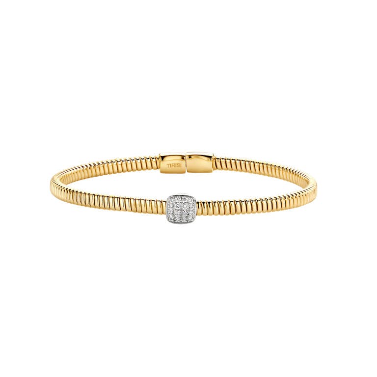 Tirisi Jewelry Amsterdam armband geel/wit goud met diamant