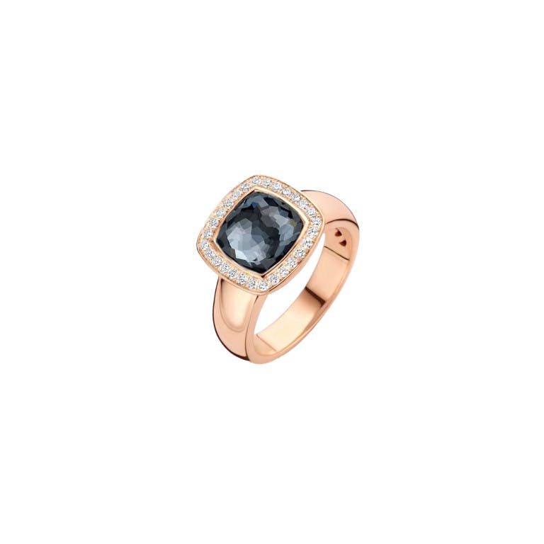 Tirisi Jewelry Milano Tre ring roodgoud met diamant - undefined - #1
