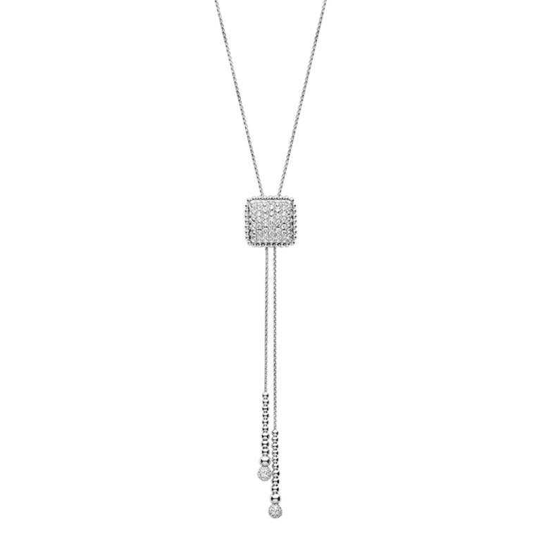 Tirisi Jewelry Amsterdam collier witgoud met diamant