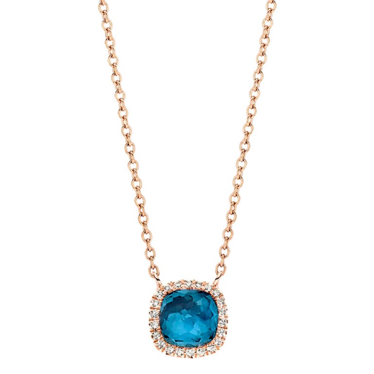 Tirisi Jewelry Milano Sweeties collier met hanger entourage roodgoud met diamant - undefined - #3