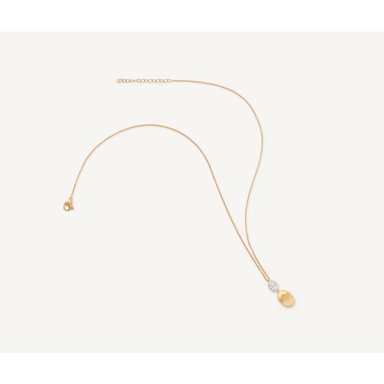 Marco Bicego Siviglia collier met hanger geel/wit goud met diamant - undefined - #6