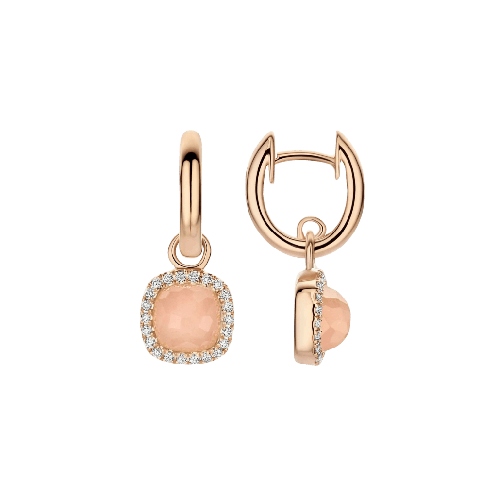 Tirisi Jewelry Milano Sweeties oorsieraad roodgoud met diamant - TE9317GUQP - #2 Tirisi Jewelry Milano Sweeties oorsieraad roodgoud met diamant - TE9317GUQP - #2