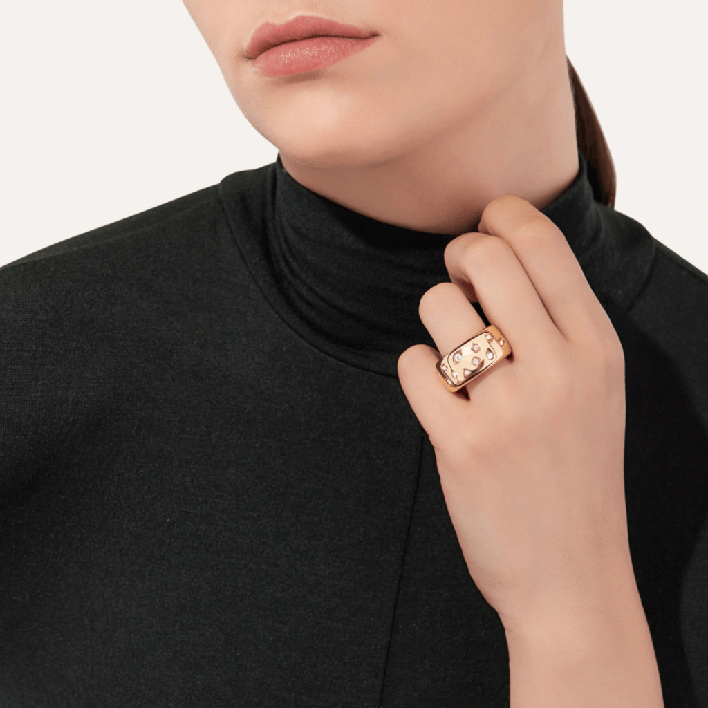 Pomellato Iconica ring roodgoud met diamant - PA9106D O7000 DB000 - #4 Pomellato Iconica ring roodgoud met diamant - PA9106D O7000 DB000 - #4