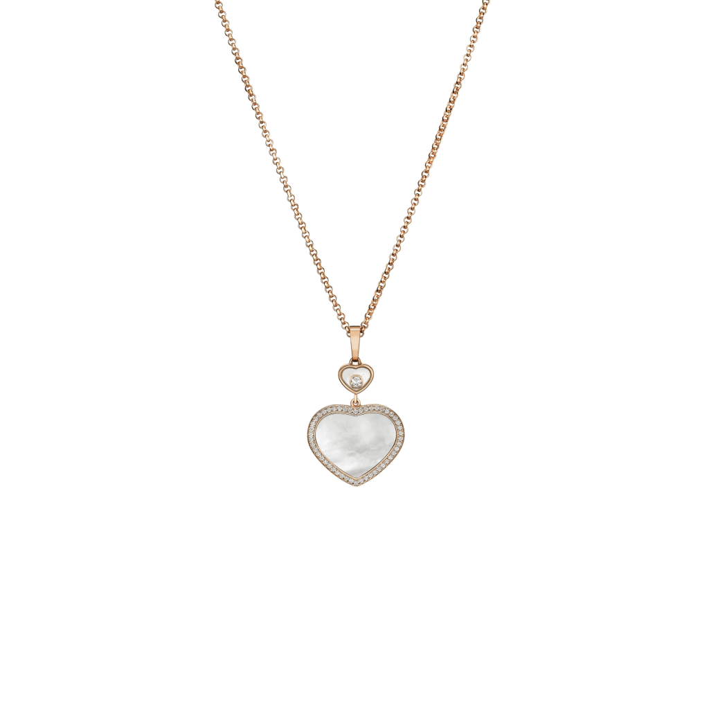Chopard Happy Diamonds Happy Hearts collier roodgoud met diamant - 79A074-5301 - #1 Chopard Happy Diamonds Happy Hearts collier roodgoud met diamant - 79A074-5301 - #1