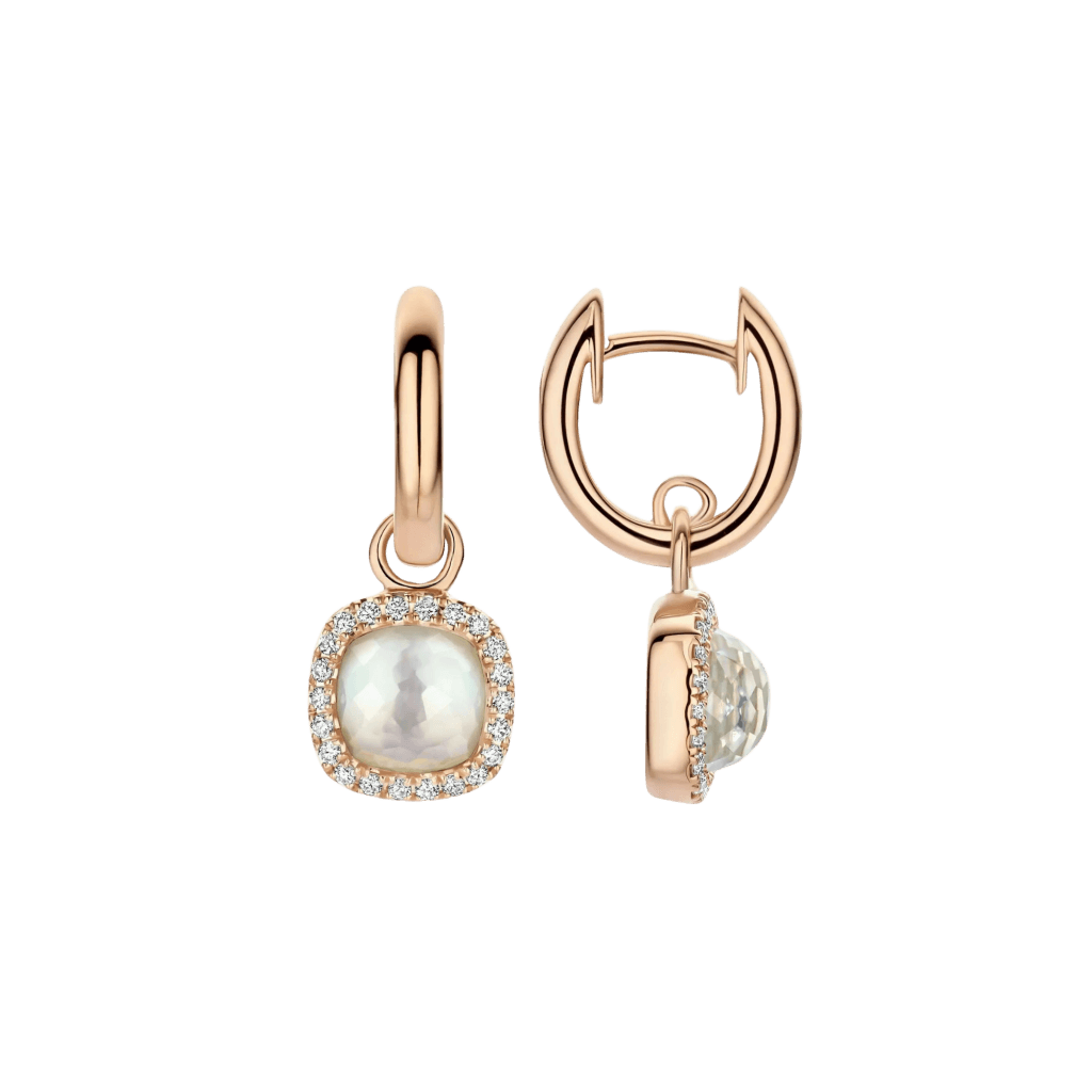 Tirisi Jewelry Milano Sweeties oorsieraad roodgoud met diamant - TE9317WQP - #2 Tirisi Jewelry Milano Sweeties oorsieraad roodgoud met diamant - TE9317WQP - #2