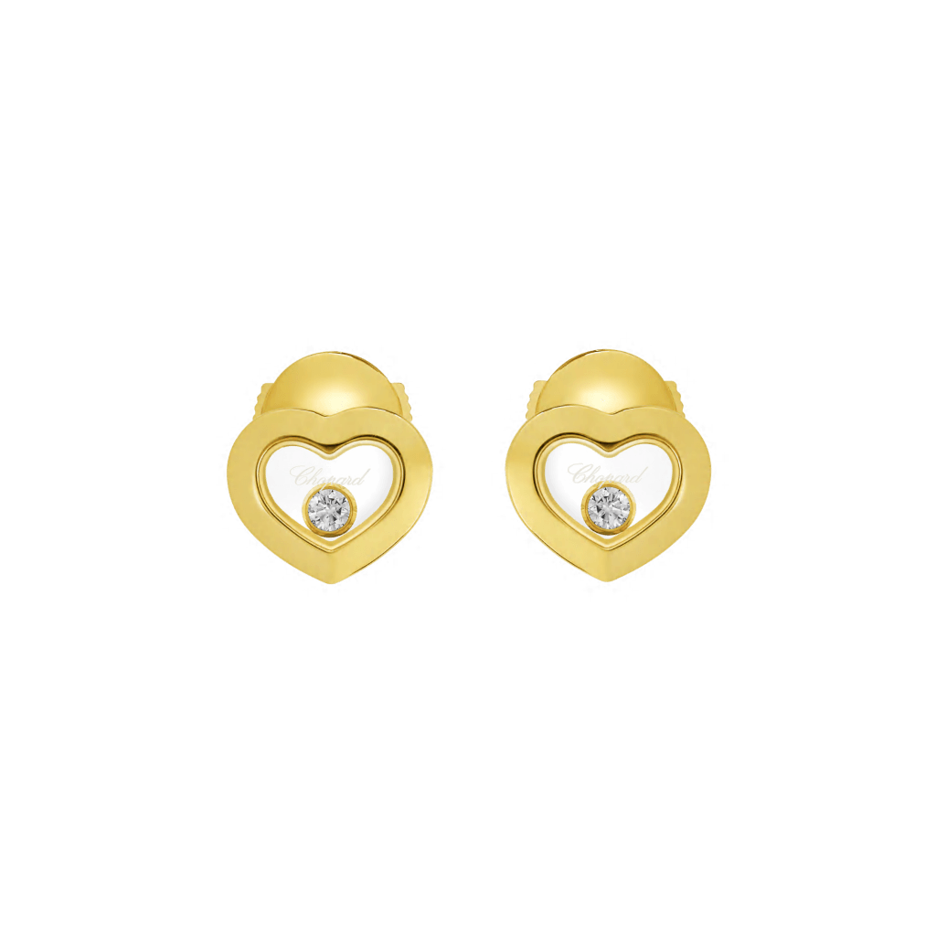 Chopard Happy Diamonds Icons Heart oorsieraad geelgoud met diamant - 83A054-0001 - #1 Chopard Happy Diamonds Icons Heart oorsieraad geelgoud met diamant - 83A054-0001 - #1
