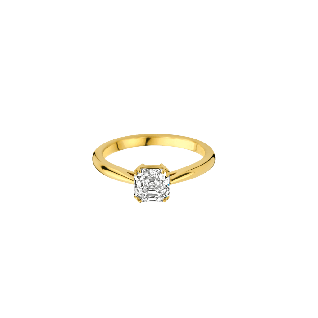 Royal Asscher Faustina ring geelgoud met diamant - R.112.RAC-111 HRD - #2