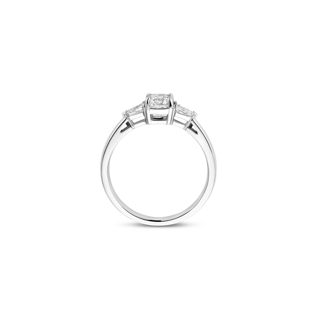 Royal Asscher Ava ring platina met diamant - R.113.PLAT.12 GIA - #5 Royal Asscher Ava ring platina met diamant - R.113.PLAT.12 GIA - #5