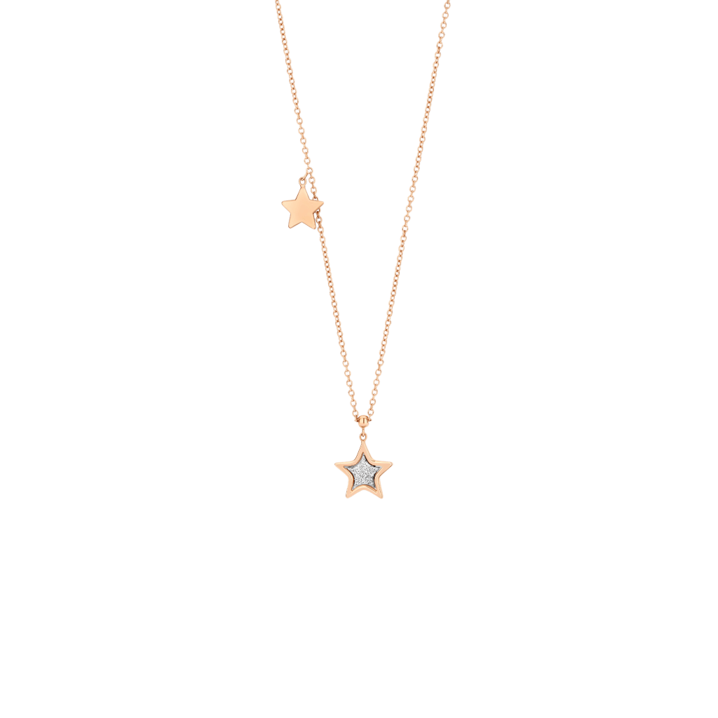Schaap en Citroen Diamonds collier roodgoud met diamant - #1 Schaap en Citroen Diamonds collier roodgoud met diamant - #1