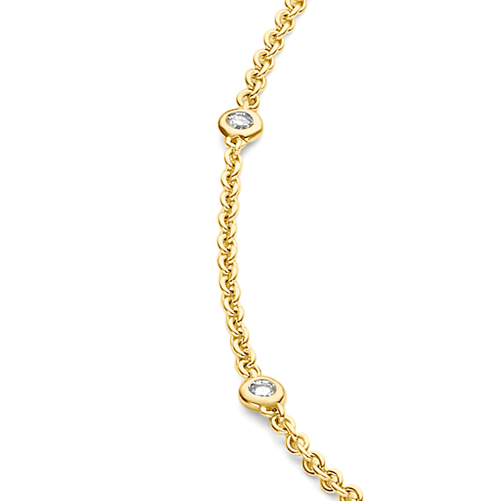Schaap en Citroen Diamonds collier geelgoud met diamant - #2 Schaap en Citroen Diamonds collier geelgoud met diamant - #2
