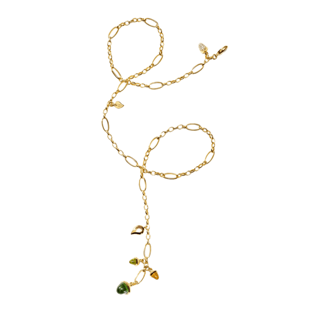 Tamara Comolli Mikado collier geelgoud met peridoot - N-M-Del51-RF-p-yg - #3 Tamara Comolli Mikado collier geelgoud met peridoot - N-M-Del51-RF-p-yg - #3