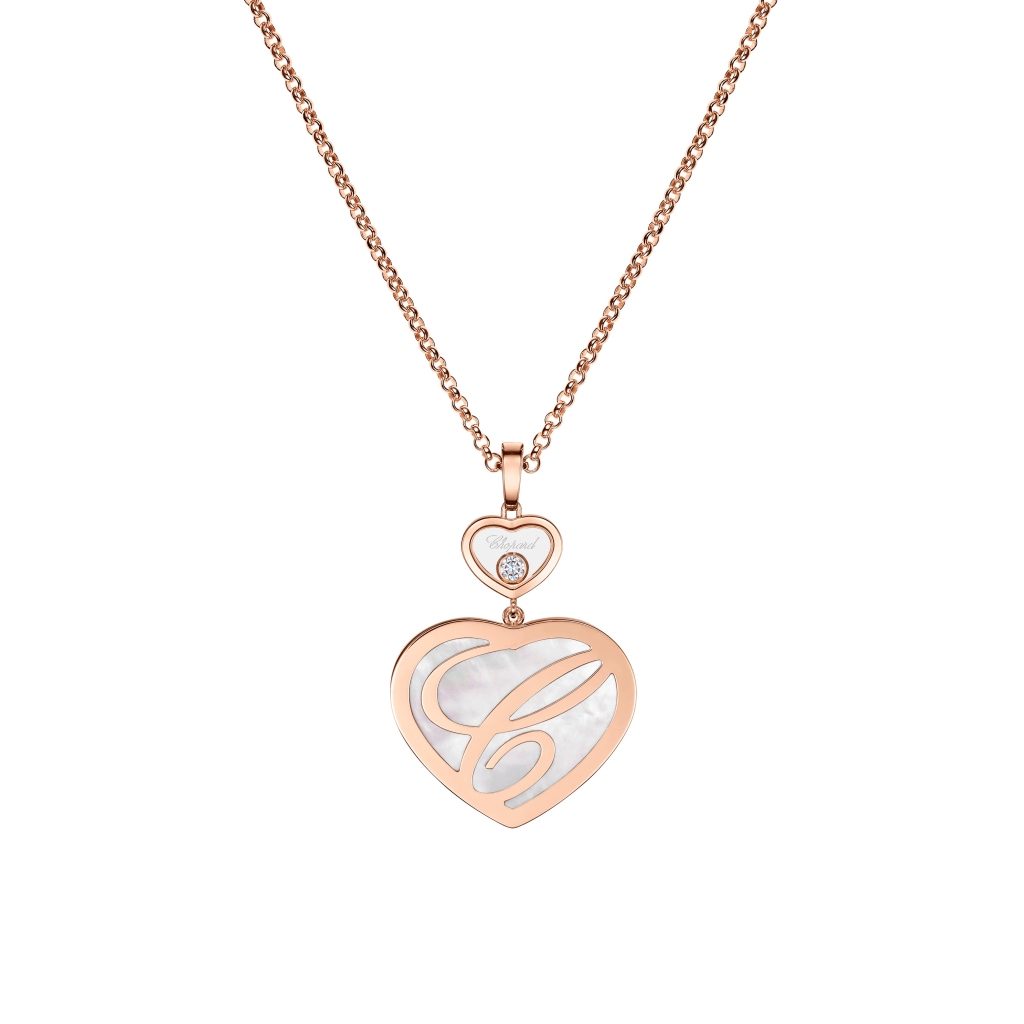 Chopard Happy Diamonds Happy Hearts collier roodgoud met diamant - 79A075-5301 - #4