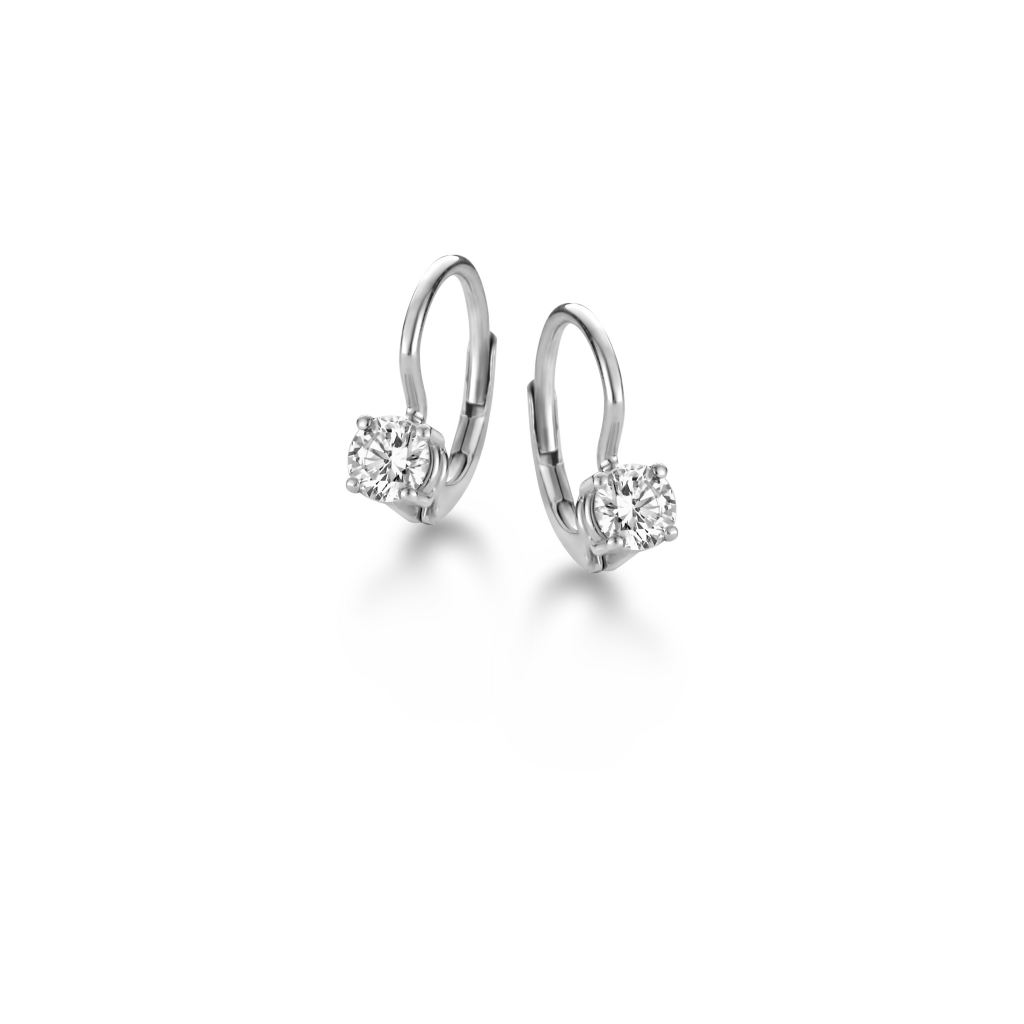 Schaap en Citroen Diamonds oorsieraad witgoud met diamant - #5 Schaap en Citroen Diamonds oorsieraad witgoud met diamant - #5