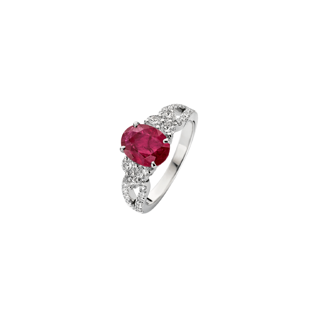 Schaap en Citroen Diamonds ring witgoud met diamant - #2 Schaap en Citroen Diamonds ring witgoud met diamant - #2
