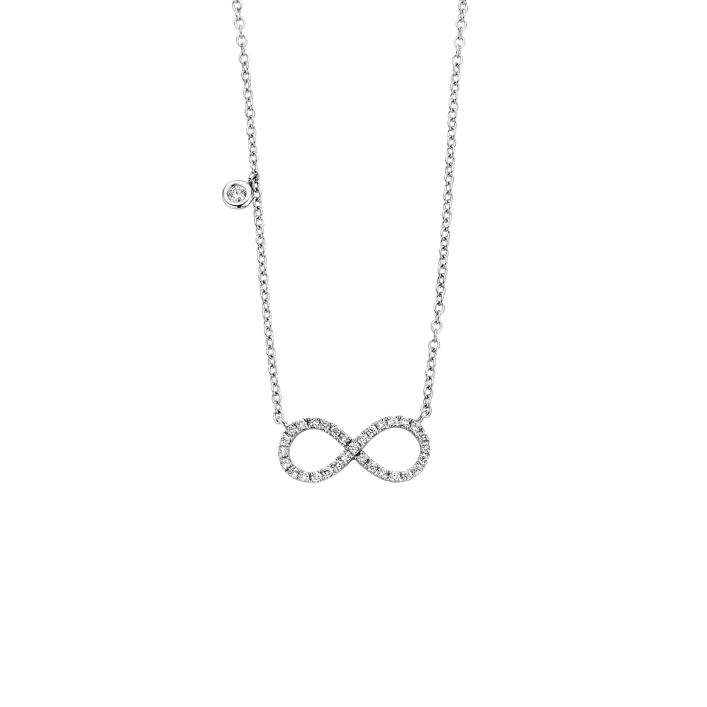 Schaap en Citroen Diamonds collier witgoud met diamant - #1 Schaap en Citroen Diamonds collier witgoud met diamant - #1