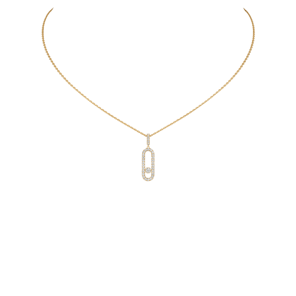Messika Move Uno collier geelgoud met diamant - 12058-YG - #1 Messika Move Uno collier geelgoud met diamant - 12058-YG - #1